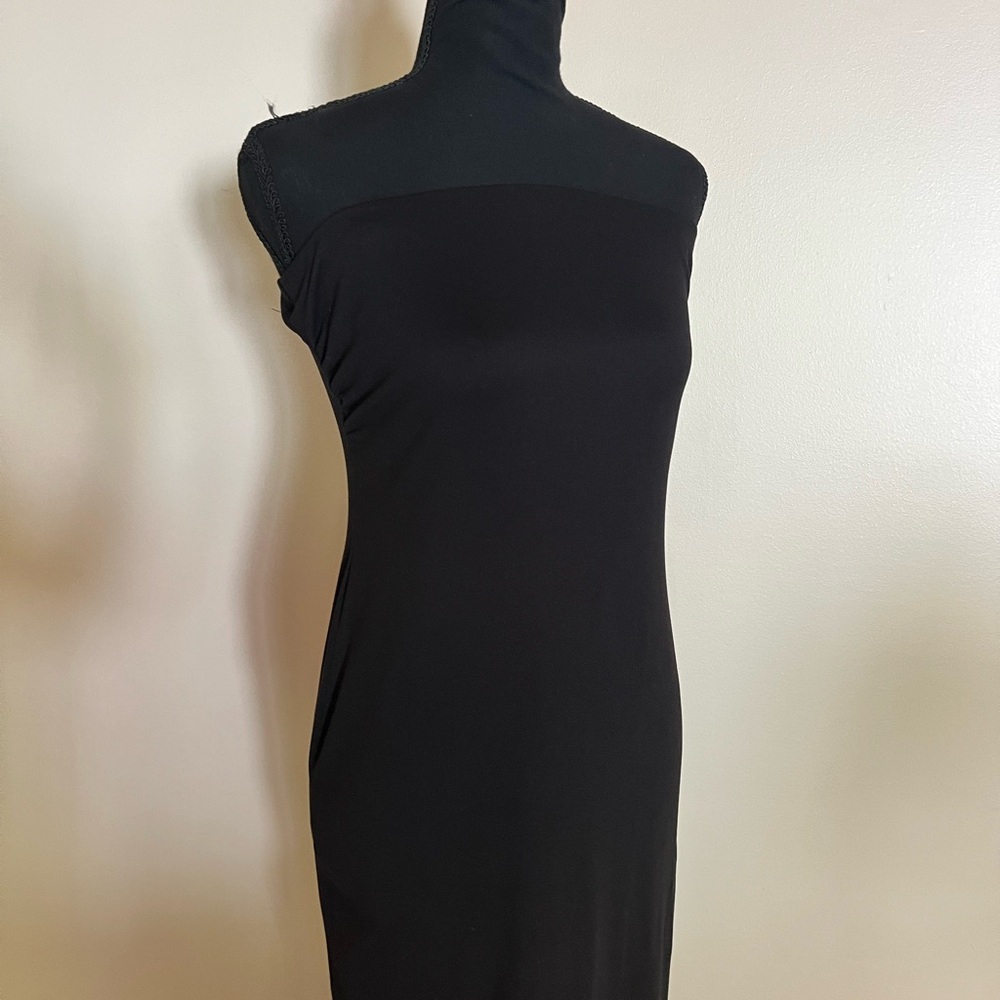 Black Strapless Maxi Dress